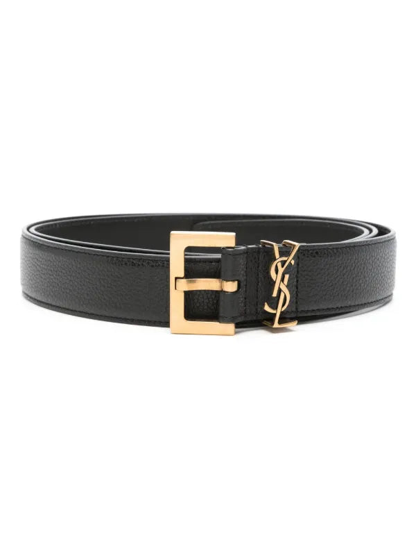 Saint Laurent Cassandre leather belt