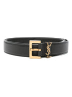 Saint Laurent Cassandre leather belt
